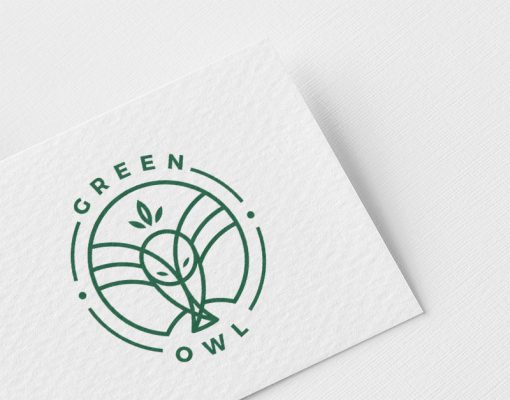 Carte de visite greenOwl | Agence de communication otaku design