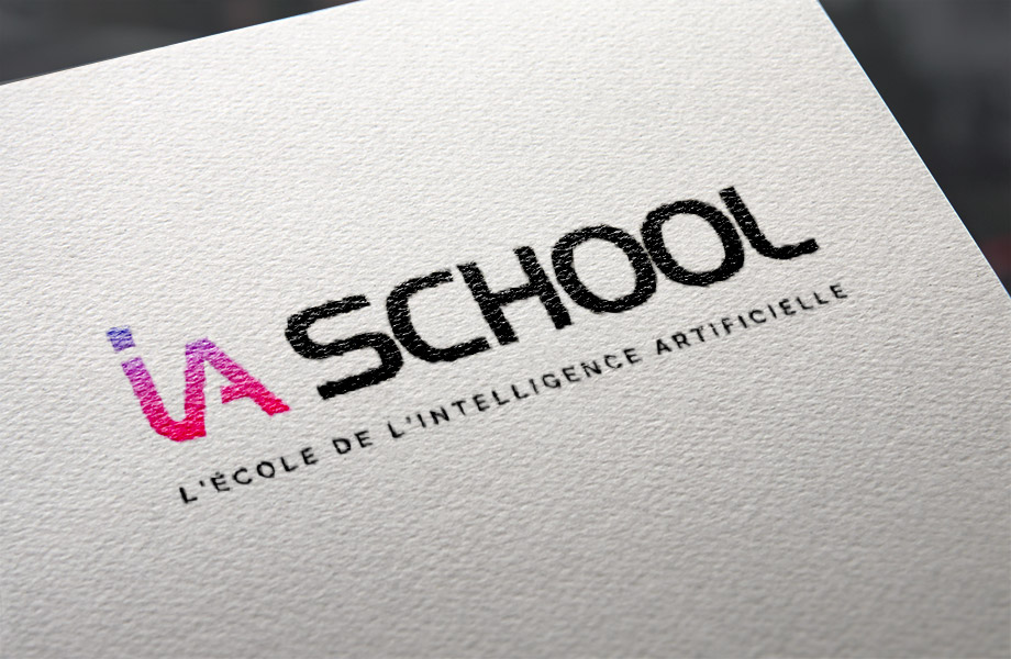Creation logo iaschool | Agence de communication otaku design
