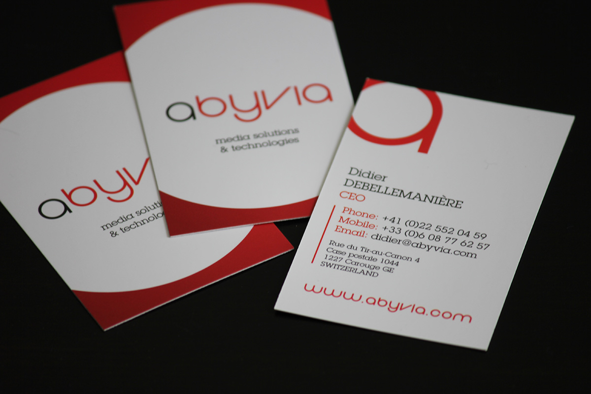 Création Cartes de visite Abyvia