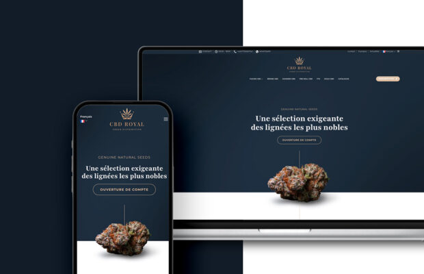 Siteweb CBD royal | Agence de communication otaku design