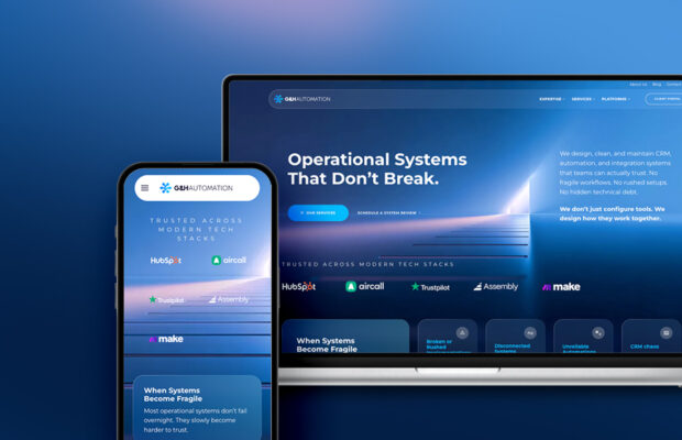 Siteweb GH Automation | Agence de communication otaku design