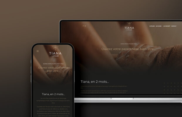 Siteweb Tiana | Agence de communication otaku design