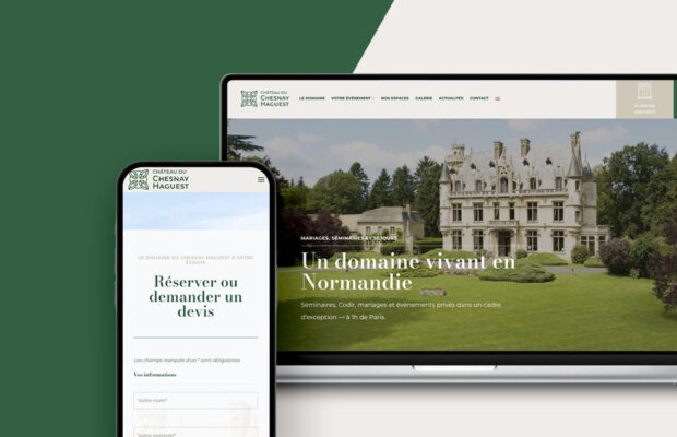 Siteweb chateau Chesnay | Agence de communication otaku design